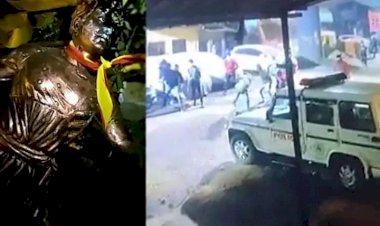 ಬೆಳಗಾವಿ: ರಾಯಣ್ಣನ ಪ್ರತಿಮೆ ಭಗ್ನ-144 ಸೆಕ್ಷನ್ ಜಾರಿ