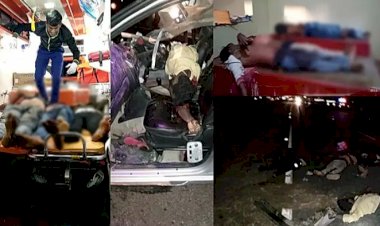 ಡಿವೈಡರ್ ಗೆ ಡಿಕ್ಕಿ ಹೊಡೆದ ಕಾರು: ಏಳು ಮಂದಿ ಸಾವು