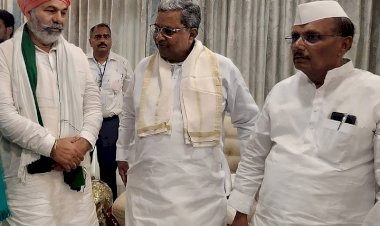 ನವದೆಹಲಿ : ಸಂಯುಕ್ತ ಕಿಸಾನ್ ಮೋರ್ಚಾ ಮುಖಂಡ ರಾಕೇಶ್ ಟಿಕಾಯತ್ ಜೊತೆ ಚರ್ಚೆ