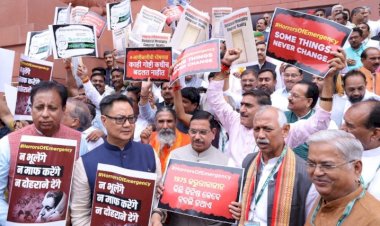 ತುರ್ತು ಪರಿಸ್ಥಿತಿ ಘೋಷಣೆಗೆ 50 ವರ್ಷ : ಪ್ರತಿಭಟನೆಯಲ್ಲಿ ಜೋಶಿ ಭಾಗಿ