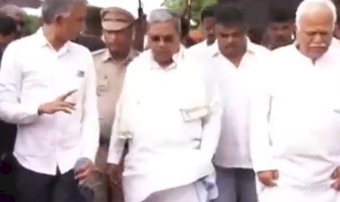 ಮಳೆ ನಡುವೆ ಶಿರೂರು ಗುಡ್ಡ ಕುಸಿತ ಸ್ಥಳಕ್ಕೆ ಸಿಎಂ ಭೇಟಿ