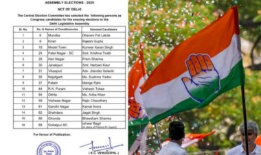 ದೆಹಲಿ ವಿಧಾನಸಭಾ ಚುನಾವಣೆ: ಕಾಂಗ್ರೆಸ್‌ನಿಂದ ಅಭ್ಯರ್ಥಿಗಳ 3ನೇ ಪಟ್ಟಿ ಬಿಡುಗಡೆ