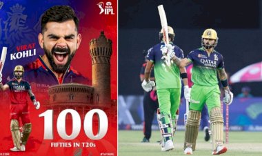 ಟಿ20 ಕ್ರಿಕೆಟ್‌ನಲ್ಲಿ 100 ಅರ್ಧಶತಕಗಳನ್ನು ಬಾರಿಸಿದ ಮೊದಲ ಭಾರತೀಯ ಆಟಗಾರ ವಿರಾಟ್ ಕೊಹ್ಲಿ