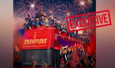 Exclusive : ಓಪನ್ ಬಸ್ ಮೆರವಣಿಗೆ ಇಲ್ಲ - 4 ಗಂಟೆಗೆ ವಿಧಾನಸೌಧ ಗ್ರಾಂಡ್ ಸ್ಟೆಪ್ ಮೇಲೆ RCB ತಂಡಕ್ಕೆ ಸಿಎಂರಿಂದ ಗೌರವ