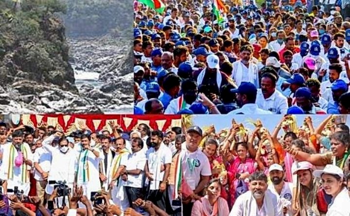 ಮರು ಆರಂಭವಾದ ಮೇಕೆದಾಟು ಪಾದಯಾತ್ರೆ : 37 ಕಾಂಗ್ರೆಸ್ ನಾಯಕರ ವಿರುದ್ಧ FIR