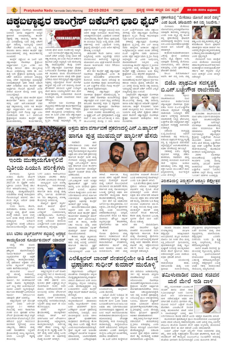 Pratyaksha Nadu E-Paper 22-03-2024