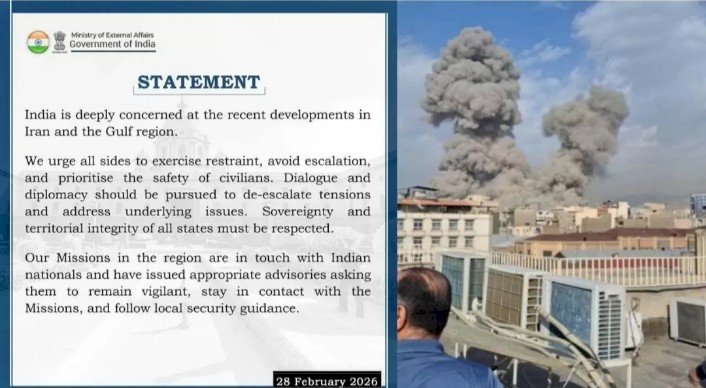 ಮಧ್ಯಪ್ರಾಚ್ಯದಲ್ಲಿ ಯುದ್ಧದ ಕಾರ್ಮೋಡ : ಶಾಂತಿಗೆ ತುರ್ತು ಕರೆ ನೀಡಿದ ಭಾರತ.!